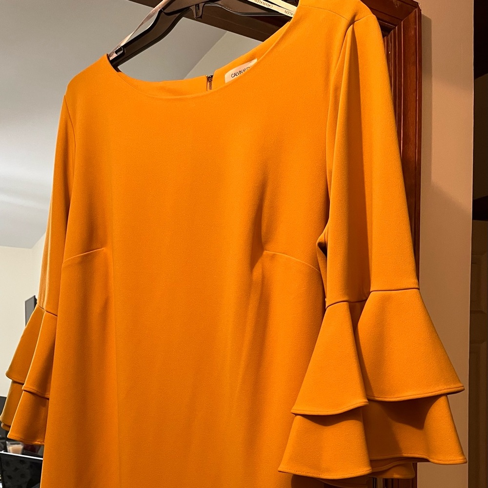 Calvin Klein Flare Bell Sleeve Dress